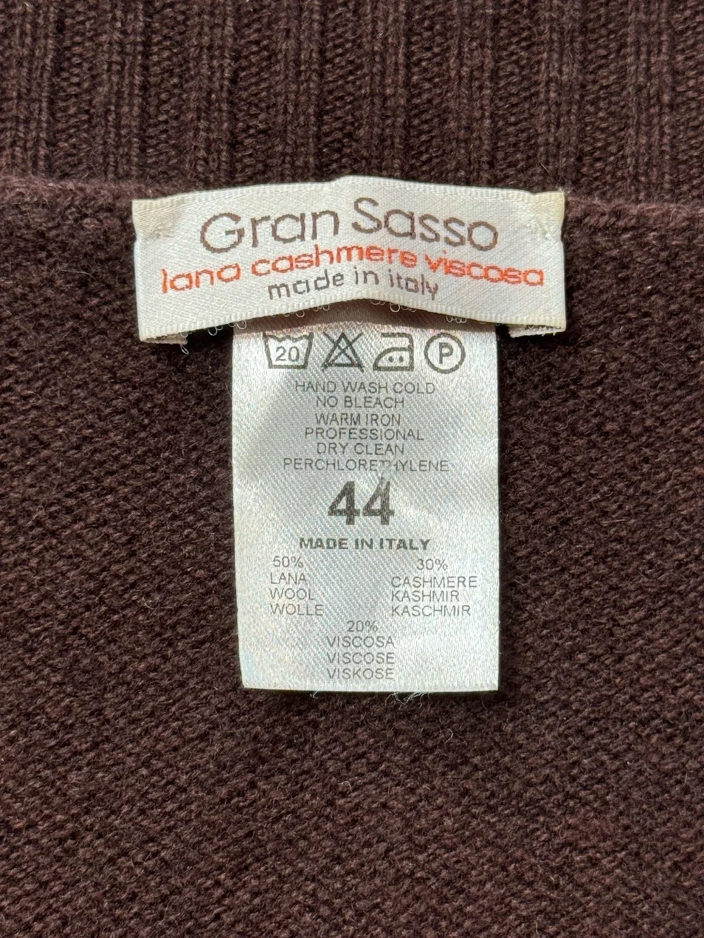 Gran Sasso Cashmere Wool Cropped Bolero Shrug size IT 44